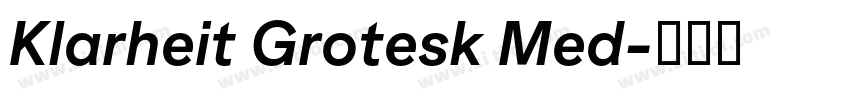 Klarheit Grotesk Med字体转换 Klarheit Grotesk Med字体转换